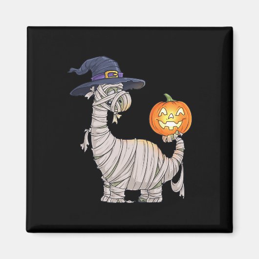 Aimant Halloween Zombie maman Dinosaure Sorcière Garçons  (Devant)