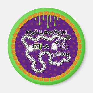 Aimant Halloweenathon Game Board Circle avec Fantômes