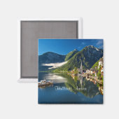 Aimant Hallstatt, Autriche Photographie pittoresque (Recto/Verso)