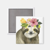 Aimant Halo tropical | Sweet Sloth (Recto/Verso)