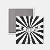 Aimant HALT ABSTAND mit Humour - Schwarz auf Weiß (Recto/Verso)