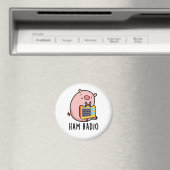 Aimant Ham Radio Funny Pig Pun (In Situ (Lave-vaisselle))