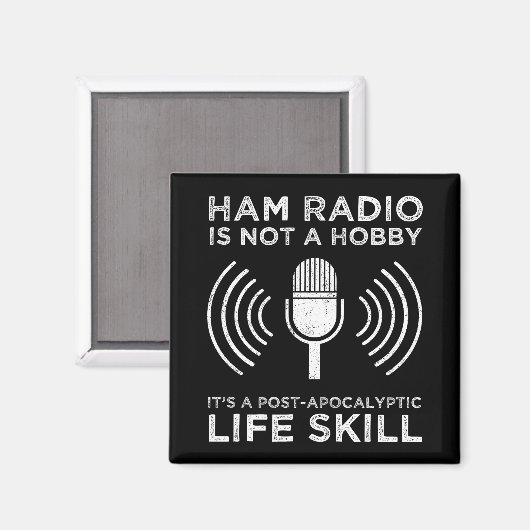 Aimant Ham Radio N'Est Pas Un Hobby (Recto/Verso)
