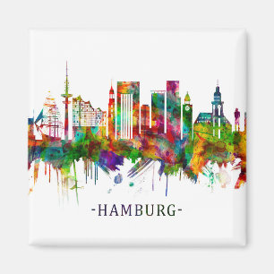 Aimant Hambourg Allemagne Skyline