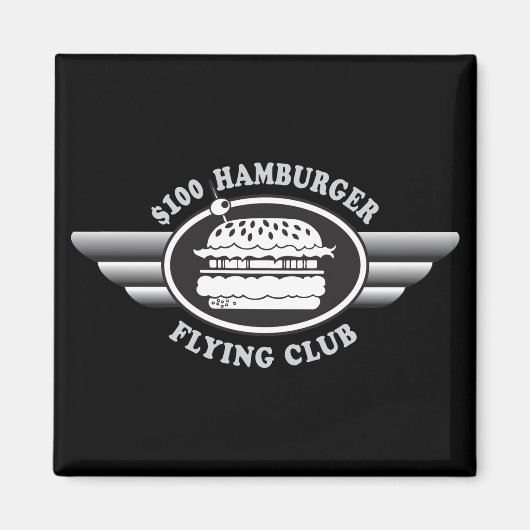 Aimant Hamburger de 100 dollars - Flying Club (Devant)