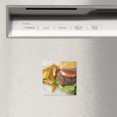 Aimant Hamburger et frites (In Situ (Lave-vaisselle))