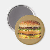 Aimant hamburger sur tan (Recto/Verso)