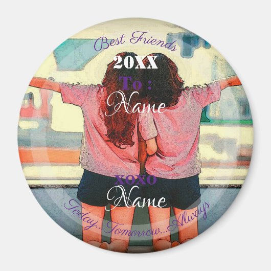 Aimant HAMbyWG - Meilleurs amis ou soeurs (Devant)