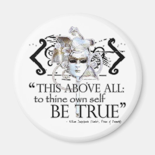 Aimant Hameau "... être soi-même vrai..." Devis (Devant)