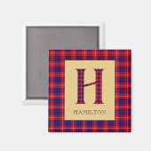 Aimant Hamilton Tartan Monogram H Porte - clé (Recto/Verso)