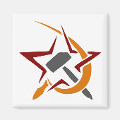 AIMANT HAMMER SICKLE RED STAR (Devant)