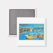 Aimant Hampton Beach New Hampshire NH Old Travel Souvenir (Recto/Verso)