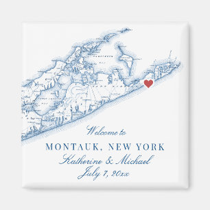 Aimant Hamptons Montauk Destination Mariage Faveur
