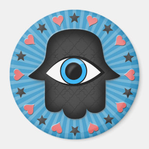 Aimant hamsa khamsa Œil dans la main de la déesse