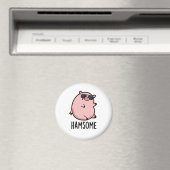 Aimant Hamsome Funny Pig Pun (In Situ (Lave-vaisselle))