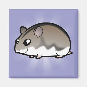 Aimant Hamster nain de dessin animé