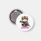 Aimant Hamster tactique (Recto/Verso)
