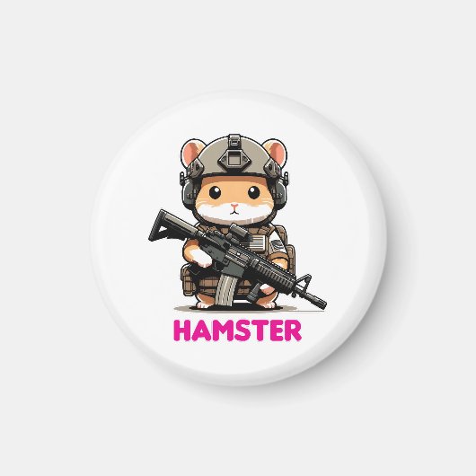 Aimant Hamster tactique (Devant)