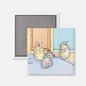 Aimant Hamsters endormis (Recto/Verso)