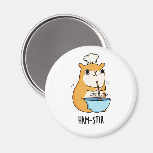Aimant Hamstir Funny Hamster Pun (Recto/Verso)