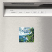 Aimant Hana Maui Hawaii Road à Hana Beach Coast Retro (In Situ (Lave-vaisselle))