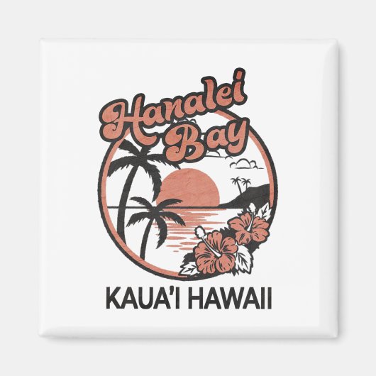 Aimant Hanalei Bay Kauai Hawaii (Devant)