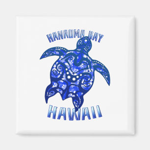 Aimant Hanauma Bay Hawaii Vacances Tortue Tribale