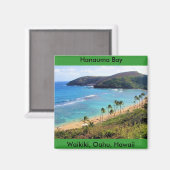 Aimant Hanauma Bay, Honolulu, Oahu, Hawaii View (Recto/Verso)