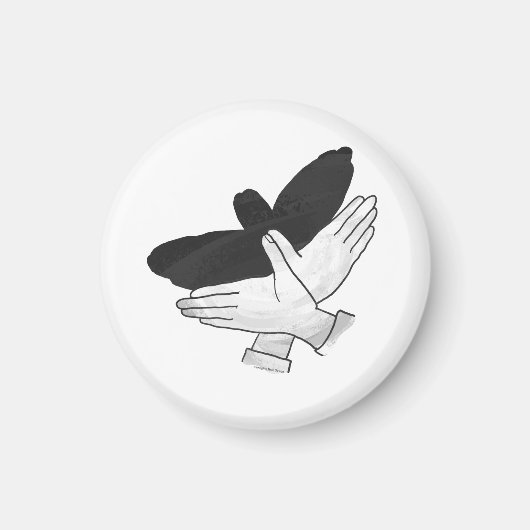 Aimant Hand Silhouette Eagle (Devant)