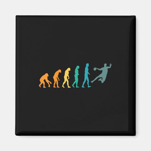 Aimant Handball Funny Sport Evolution (Devant)