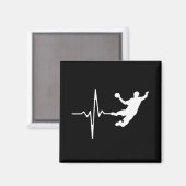 Aimant Handball - Handball Player Heartbeat (Recto/Verso)