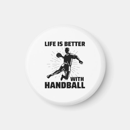 Aimant Handball Player Sport Team Handballer Drôle Dire (Devant)