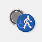 Aimant Handicap invisible / visible (Recto/Verso)