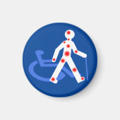 Aimant Handicap invisible / visible (Devant)