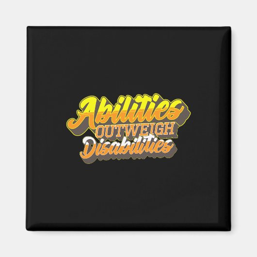 Aimant Handicap World Down Syndrome Day Femmes Enfants (Devant)