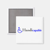 Aimant Handicapable (fauteuil roulant) (Recto/Verso)