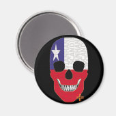 Aimant HANDSKULL Chili magnétique circulaire B2 (Recto/Verso)