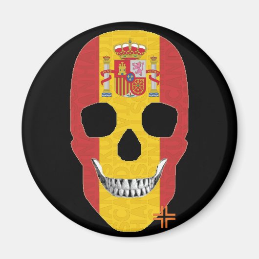 Aimant HANDSKULL Espagne magnétique circulaire B2 (Devant)