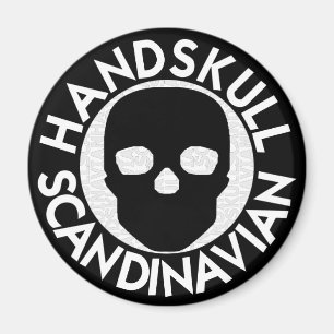 Aimant HANDSKULL LIV Porcelaine magnétique ronde P3