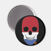 Aimant HANDSKULL Pays-Bas magnétique circulaire B2 (Recto/Verso)