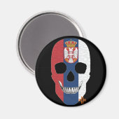 Aimant HANDSKULL Serbie magnétique circulaire B2 (Recto/Verso)
