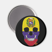 Aimant HANDSKULL Venezuela magnétique circulaire B2 (Recto/Verso)