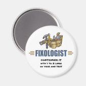 Aimant Handyman humoristique (Recto/Verso)