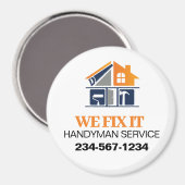 Aimant Handyman Service Publicité (Recto/Verso)