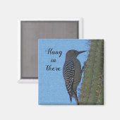 Aimant Hang in There Encourageant Pic et Cactus (Recto/Verso)