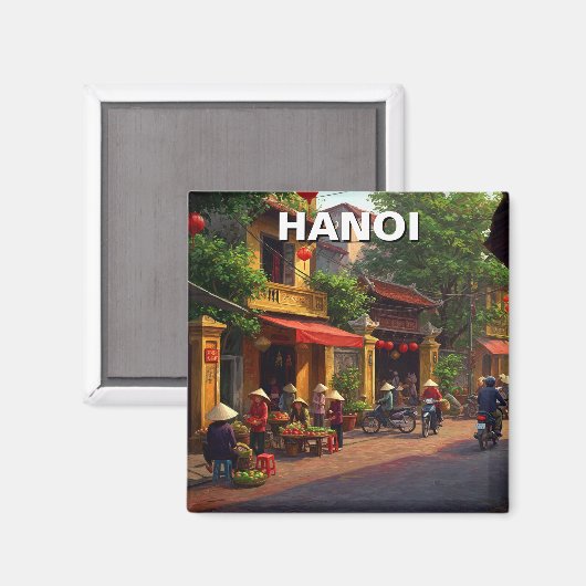 Aimant Hanoï Vietnam Travel (Recto/Verso)