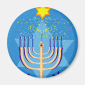 Aimant hanoukka menorah (Devant)