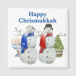 Aimant Hanoukka Snowman Christmas Chrismukkah<br><div class="desc">Cette conception peut être personnalisée dans la zone fournie en modifiant la photo et/ou le texte. Vous pouvez également le customiser en cliquant sur Personnaliser ce Modèle, puis en choisissant l'option cliquer pour customiser et supprimer ou modifier la couleur de l'arrière - plan, ajouter du texte, modifier la couleur ou...</div>