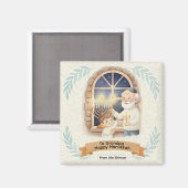 Aimant Hanukkah Blessing - Grandfather and Child (Recto/Verso)