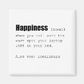 Aimant Happiness Definition Drôle (Devant)